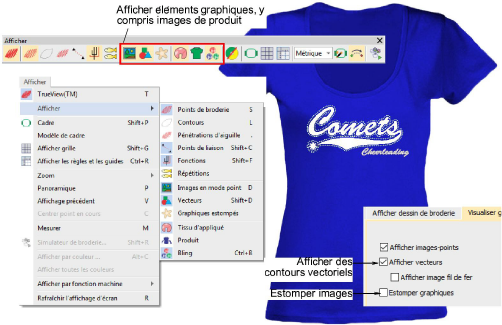 Afficher les composants graphiques