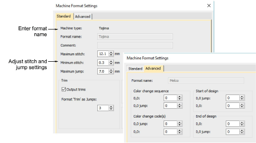 Format Machine Helper Machine formats
