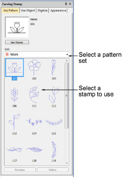 Carving stamp > use patterns