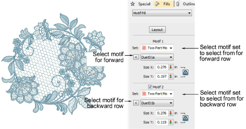 Motif fills & borders