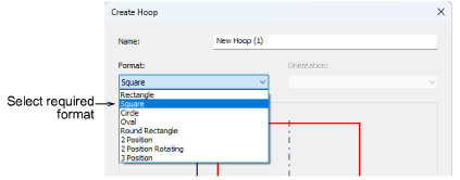 Center design & hoop automatically